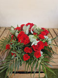 Petit bouquet de roses rouge - Taille Petite - Rose & Raisin Marseille