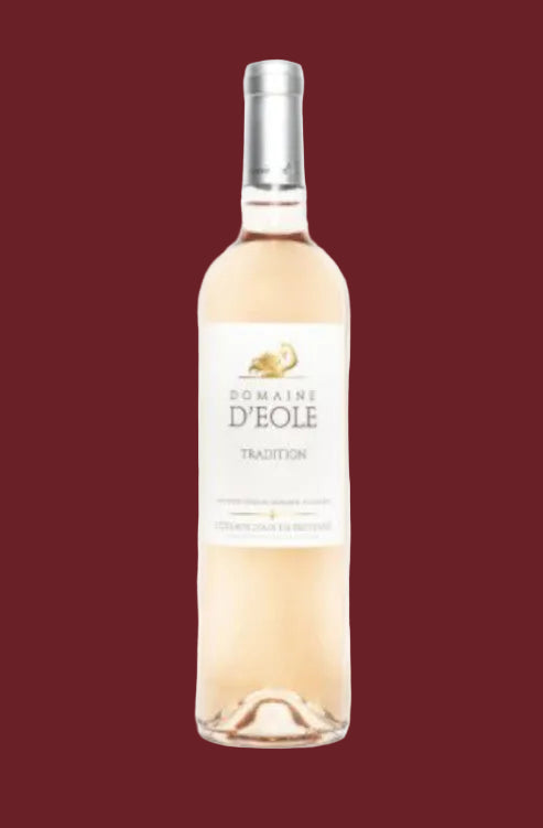 Bouteille de vin rosé - Tradition - Domaine d'Eole - Sélection Rose & Raisin