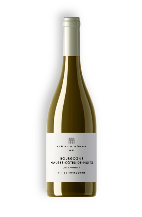 Bouteille de vin blanc - Hautes côtes de nuits - Chardonnay - Château de Prémeaux - Sélection Rose & Raisin