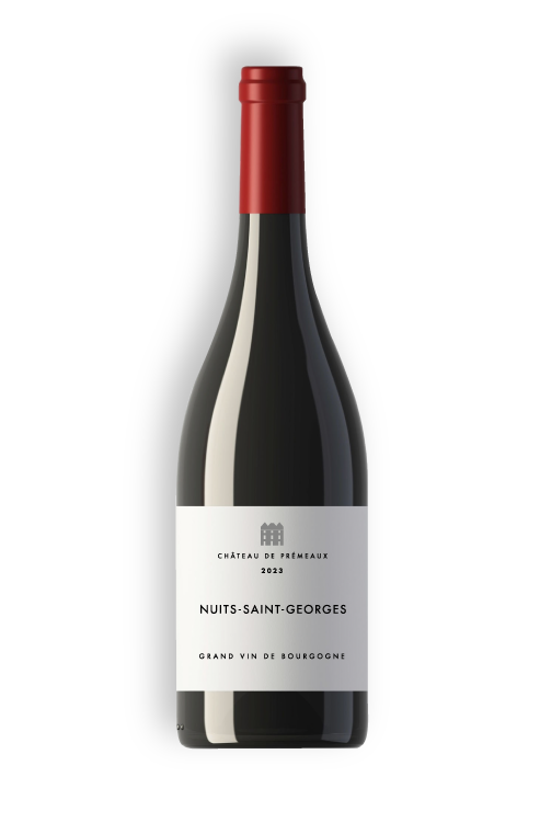 Bouteille de vin rouge - Nuits saint georges - Château de Prémeaux - Sélection Rose & Raisin