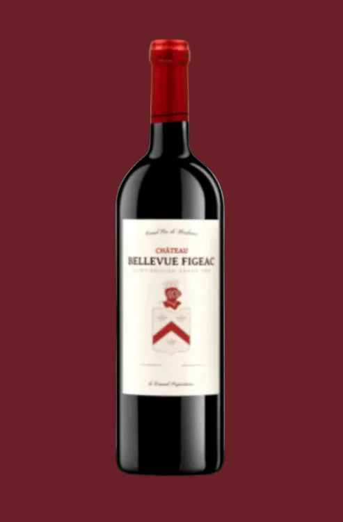 Bouteille de vin rouge - Saint Emilion grand cru - Château Bellevue Figeac - Sélection Rose & Raisin