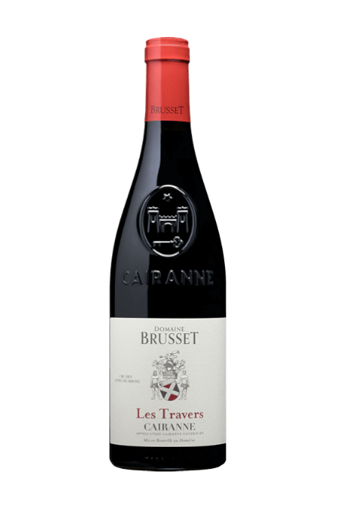 Bouteille de vin rouge - Cairanne - Domaine Brusset - Sélection Rose & Raisin