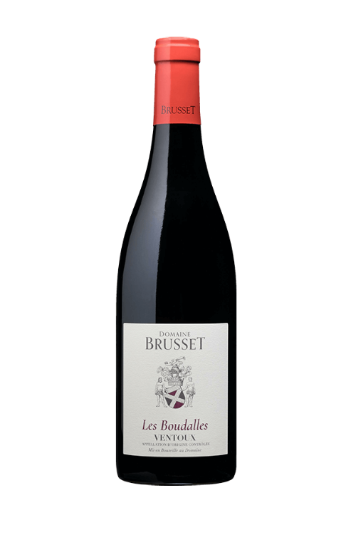 Bouteille de vin rouge - Les Boudalles - Domaine Brusset - Sélection Rose & Raisin